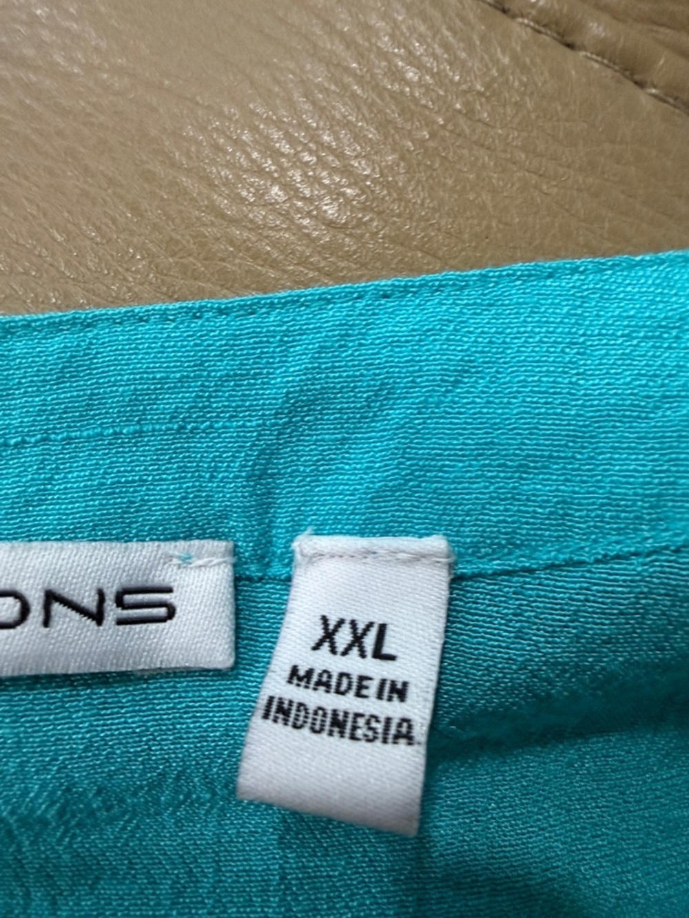 Notations Turquoise Lace-Front Button Shirt - Picture 8 of 15